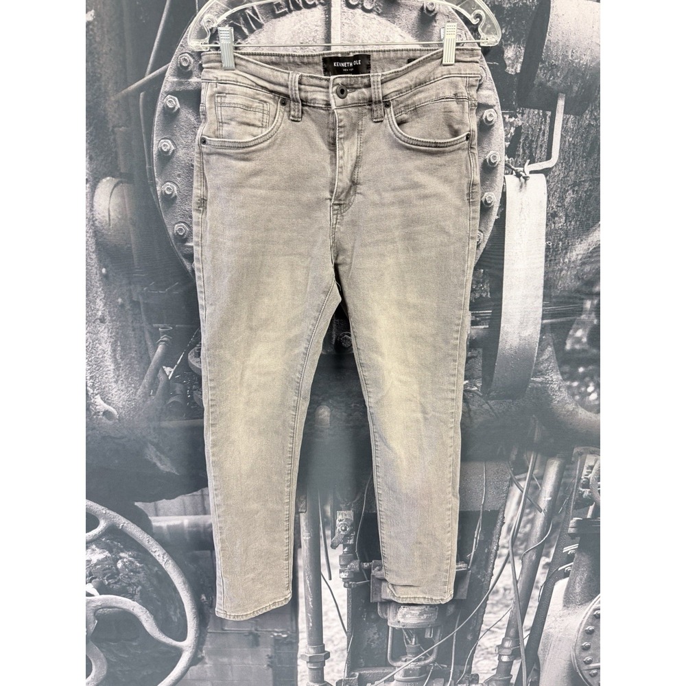 Kenneth Cole New York Men's Athletic Fit Jeans 30x30 Gray Denim See Description